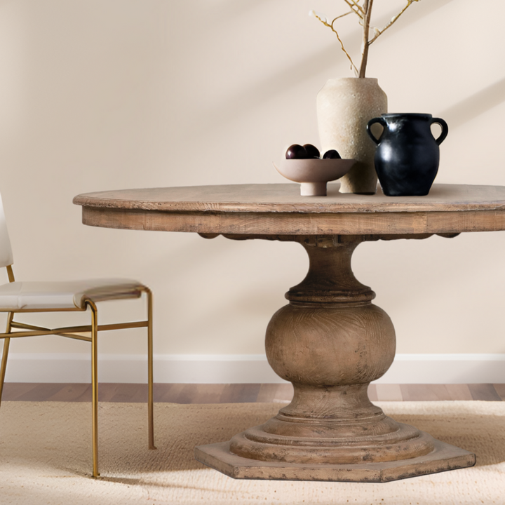 PADILLA VINTAGE ROUND DINING TABLE