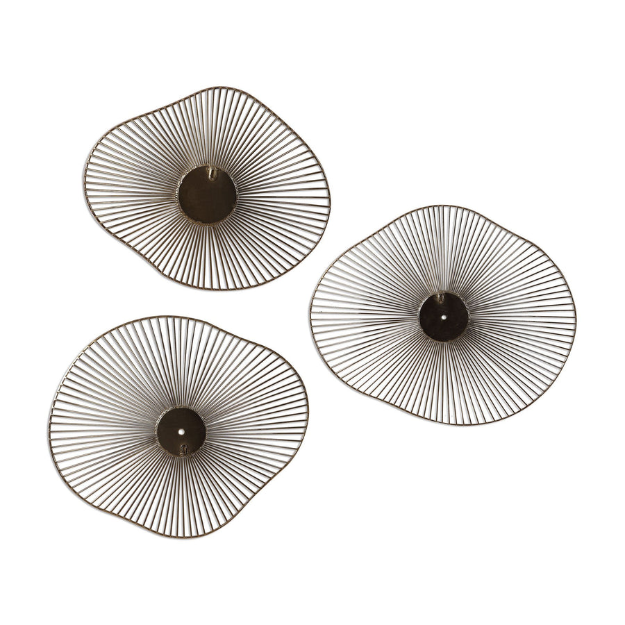 AVARIE GOLD METAL WALL ART | SET OF 3