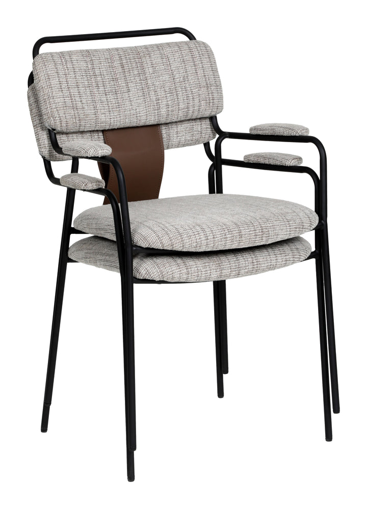 COUVA GRAY TWEED DINING CHAIR | SET OF 2