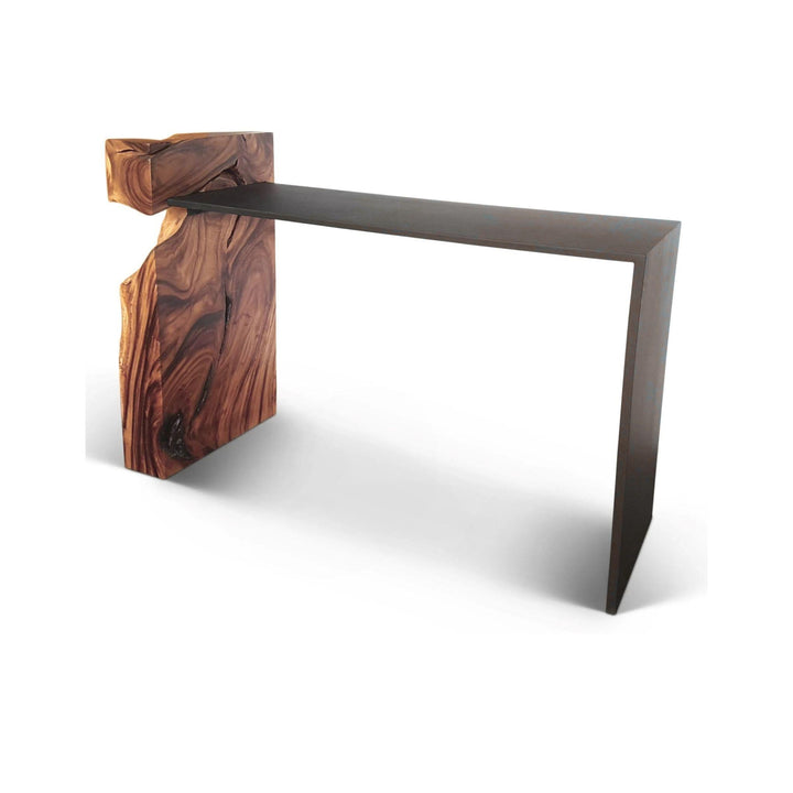 NATURALS SOLID CHAMCHA WOOD FORTIS CONSOLE TABLE