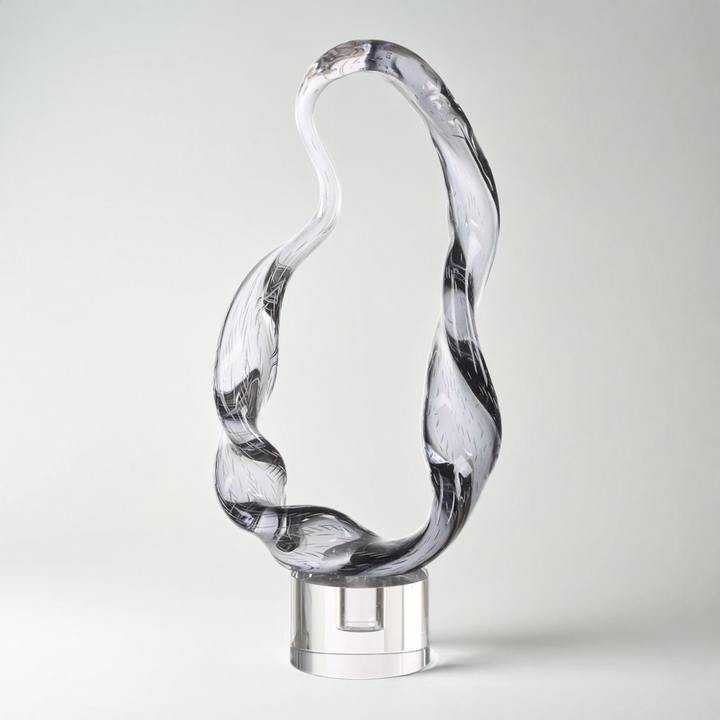LUMINOUS TWIST GLASS SCULPTURE