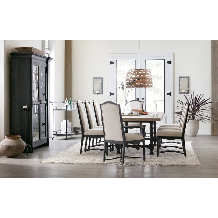 CIAO BELLA UPHOLSTERED BACK SIDE CHAIR
