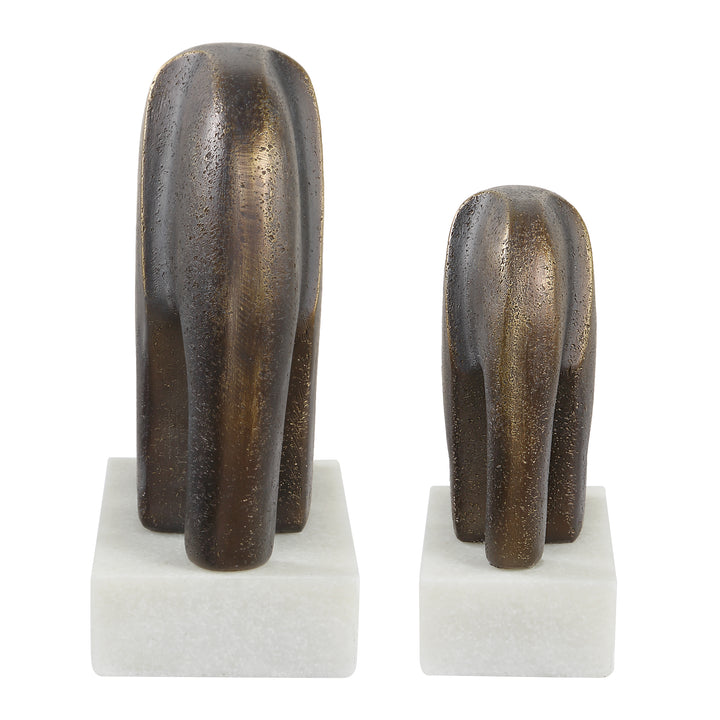 TIMELESS TUSK SCULPTURES | SET OF 2