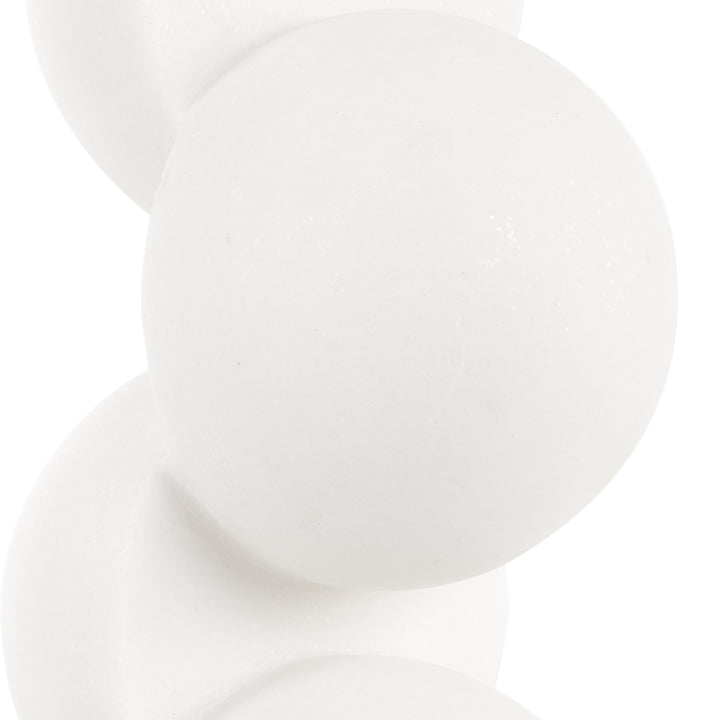 SYMMETRY WHITE STONE SCULPTURE SET