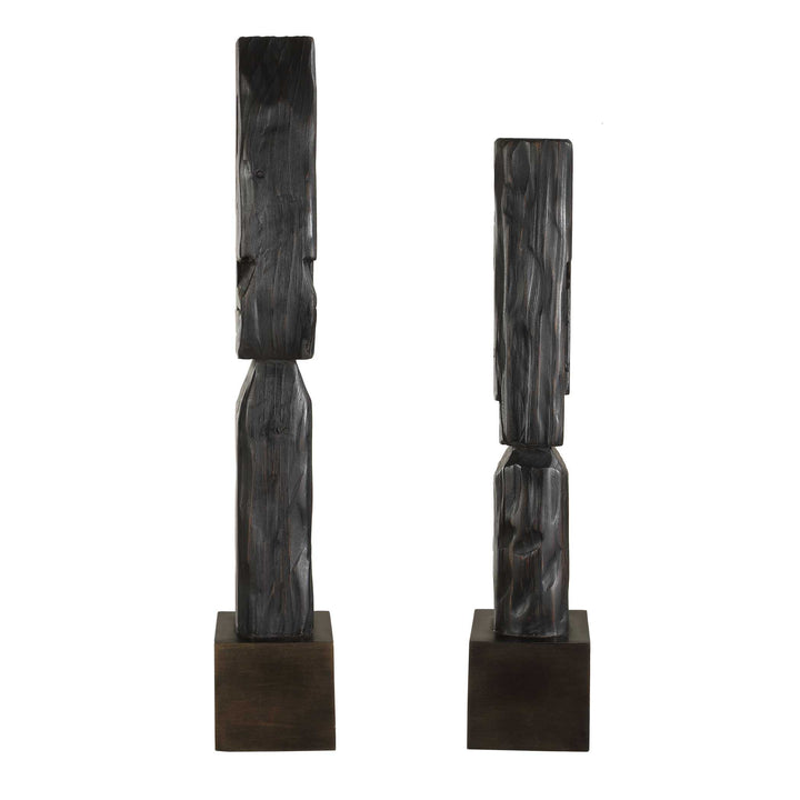 CIPHER TOTEM SCULPTURES | SET OF 2