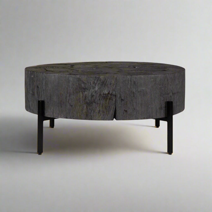 ADJOIN RUSTIC BLACK COFFEE TABLE