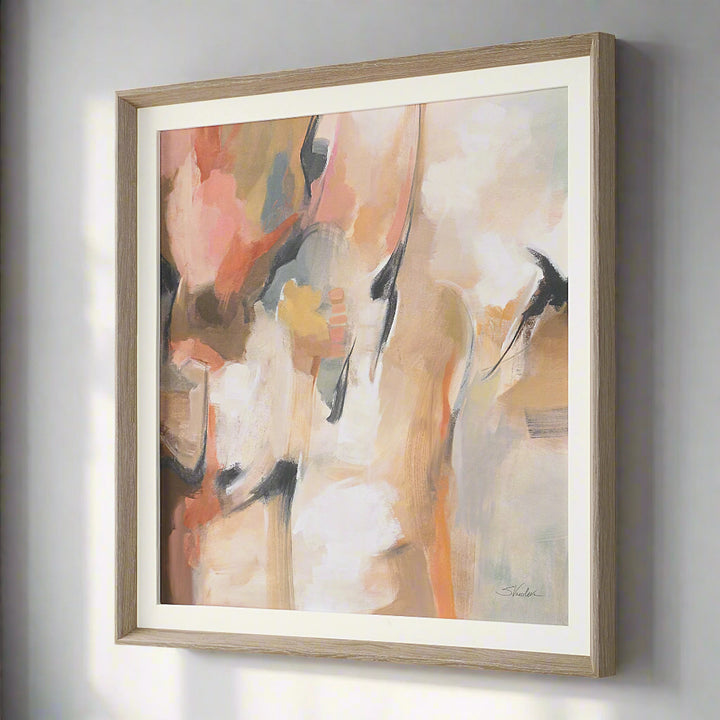 "UPHILL FRAMED" ABSTRACT FRAMED PRINT