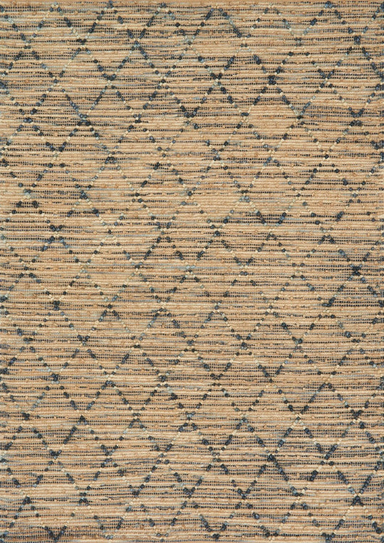 BEACON HANDWOVEN JUTE RUG: NAVY