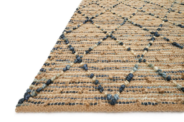 BEACON HANDWOVEN JUTE RUG: NAVY