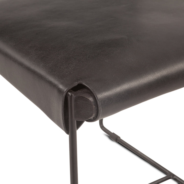 BUFFALO LEATHER DINING CHAIR