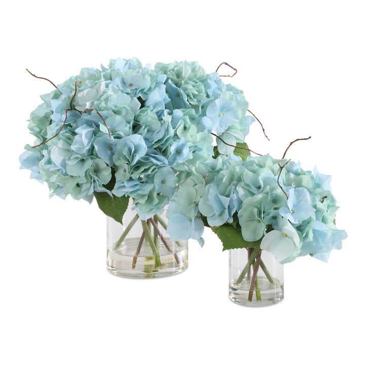 TRANQUIL BLOOMS IN GLASS VASES | SET OF 2