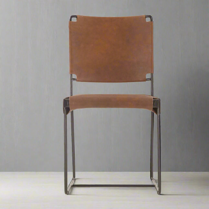 BUFFALO LEATHER DINING CHAIR