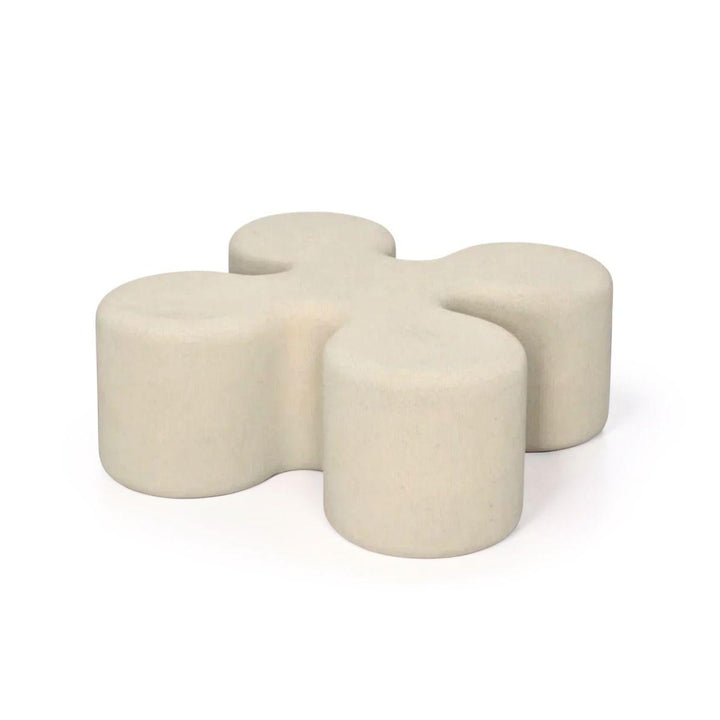 CLOVER INDOOR-OUTDOOR COFFEE TABLE: ROMAN STONE