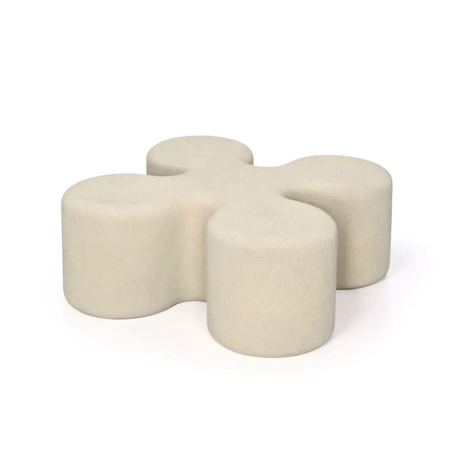 CLOVER INDOOR-OUTDOOR COFFEE TABLE: ROMAN STONE