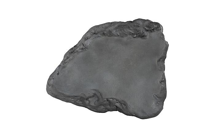 CAST STONE BOULDER INDOOR-OUTDOOR COFFEE TABLE: CHARCOAL