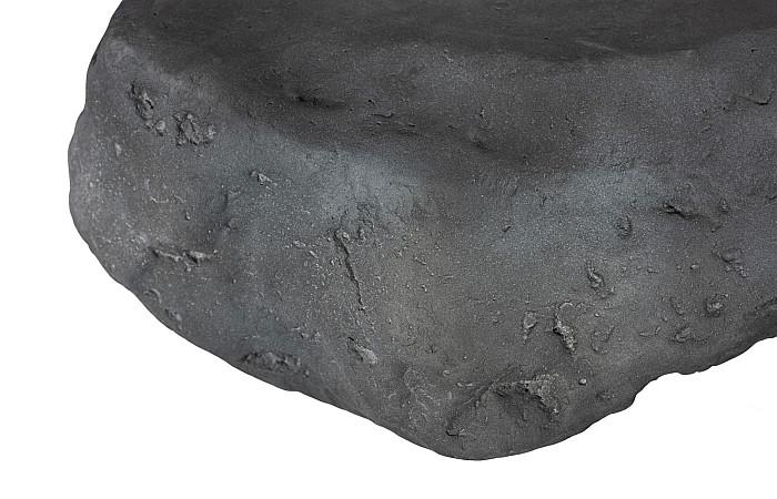 CAST STONE BOULDER INDOOR-OUTDOOR COFFEE TABLE: CHARCOAL