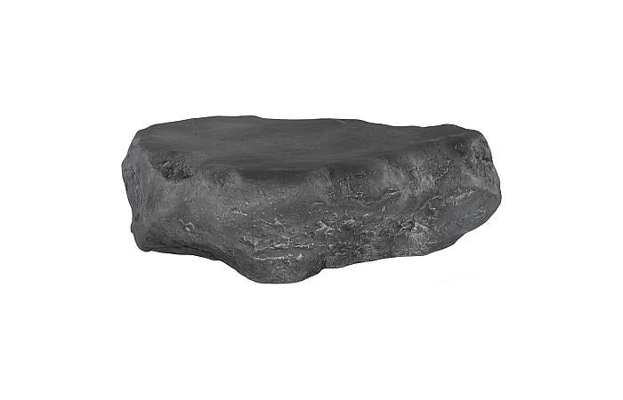 CAST STONE BOULDER INDOOR-OUTDOOR COFFEE TABLE: CHARCOAL