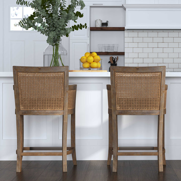 ENCORE CANE BACK COUNTER STOOL