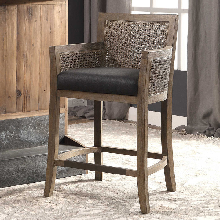 ENCORE CANE BACK COUNTER STOOL