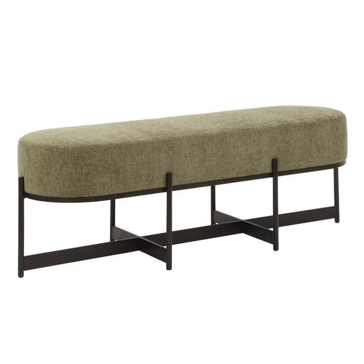 MERINO MOSS TEXTURED CHENILLE BENCH