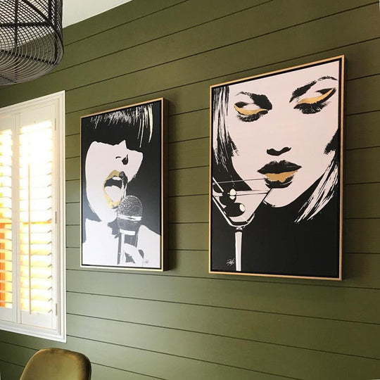 "GLAM ROCK V" CANVAS ART