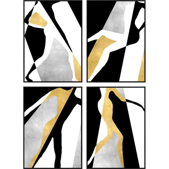 "HUMAN CONTOUR" CANVAS ART SERIES GILD GOLD & SILVER