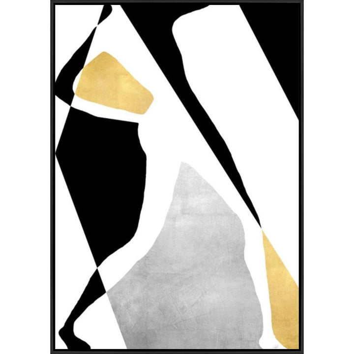 "HUMAN CONTOUR" CANVAS ART SERIES GILD GOLD & SILVER