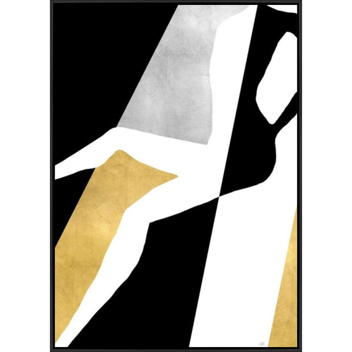 "HUMAN CONTOUR" CANVAS ART SERIES GILD GOLD & SILVER