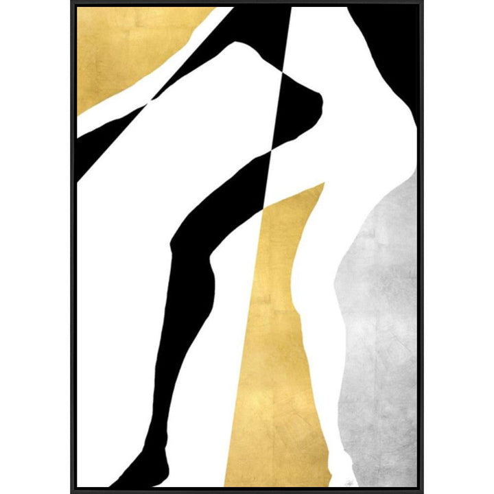 "HUMAN CONTOUR" CANVAS ART SERIES GILD GOLD & SILVER