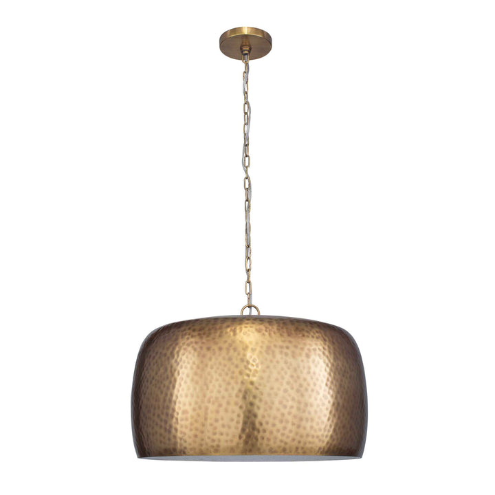 LEMONT HAMMERED BRASS 1 LIGHT PENDANT
