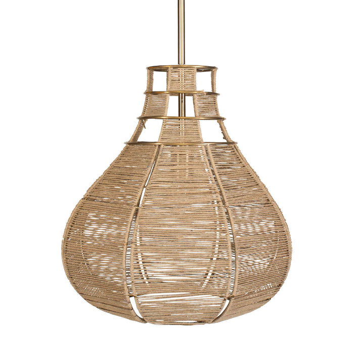 HESTIA 1 LIGHT NATURAL ROPE PENDANT