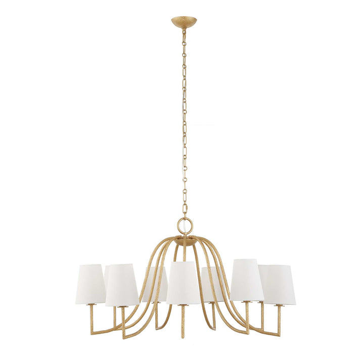 SEVILLE 9 LIGHT GOLD CHANDELIER