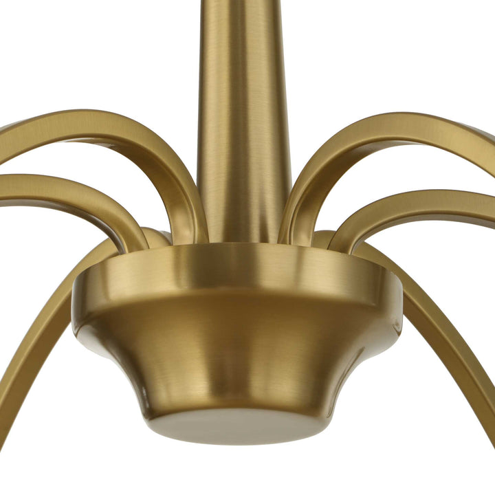 BARCELONA 6 LIGHT BRASS CHANDELIER