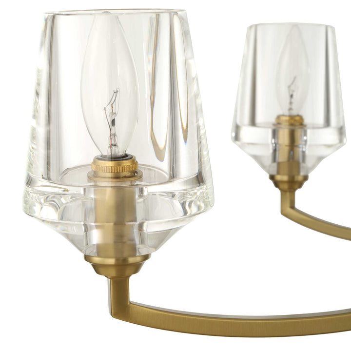 BARCELONA 6 LIGHT BRASS CHANDELIER