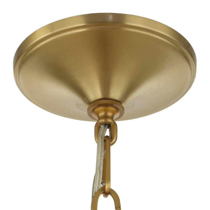 BARCELONA 6 LIGHT BRASS CHANDELIER