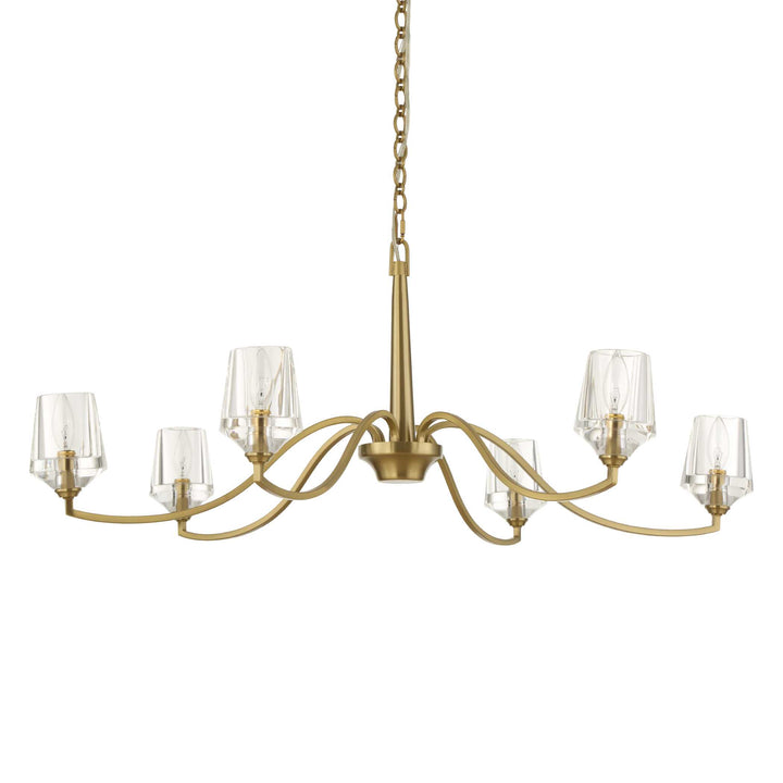 BARCELONA 6 LIGHT BRASS CHANDELIER
