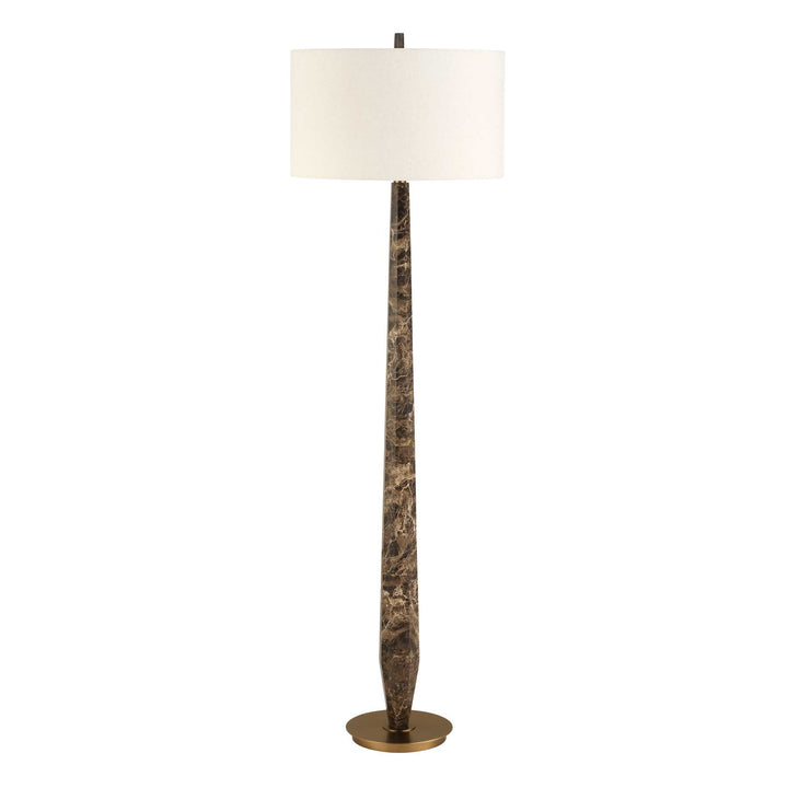 TYREE BROWN MARBLE FLOOR LAMP