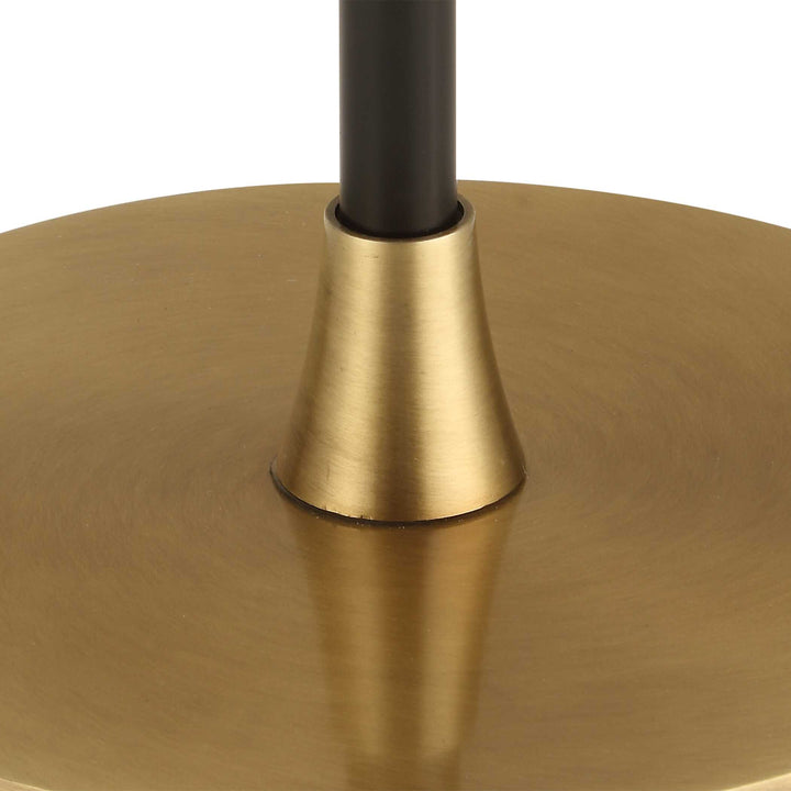 STOWE SATIN BLACK FLOOR LAMP