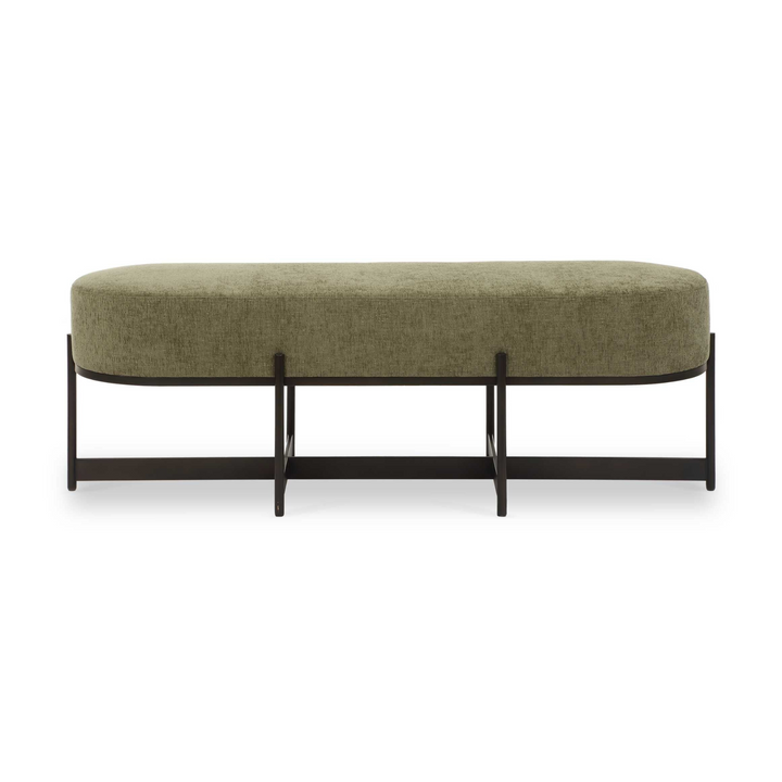 MERINO MOSS TEXTURED CHENILLE BENCH
