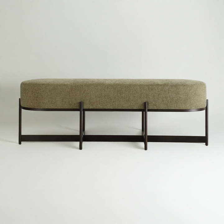 MERINO MOSS TEXTURED CHENILLE BENCH