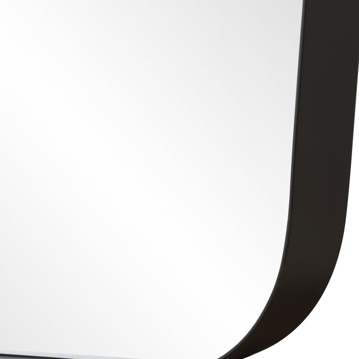 CASPIAN CURVED BLACK DRESSING MIRROR