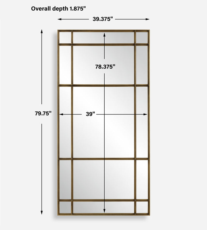 SPURGEON GOLD WINDOW MIRROR