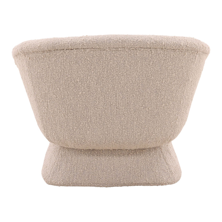 MONTROSE BIRCH BOUCLE PYRAMID SWIVEL CHAIR