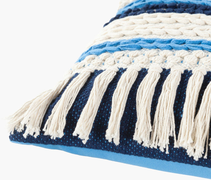 MERDO BLUE LUMBAR PILLOW