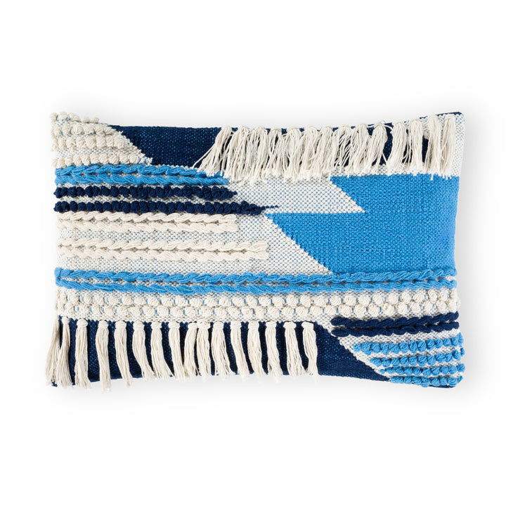 MERDO BLUE LUMBAR PILLOW