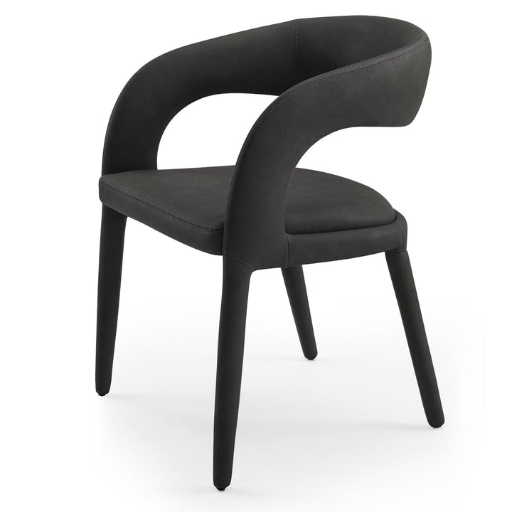 FAERRON MODERN LEATHERETTE DINING CHAIR