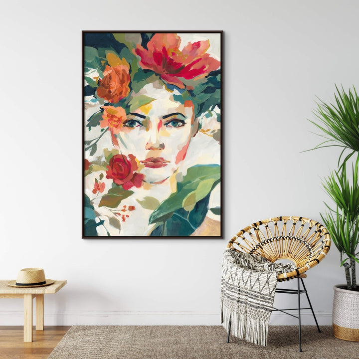 "ALLURING" HAND EMBELLISHED CANVAS ART