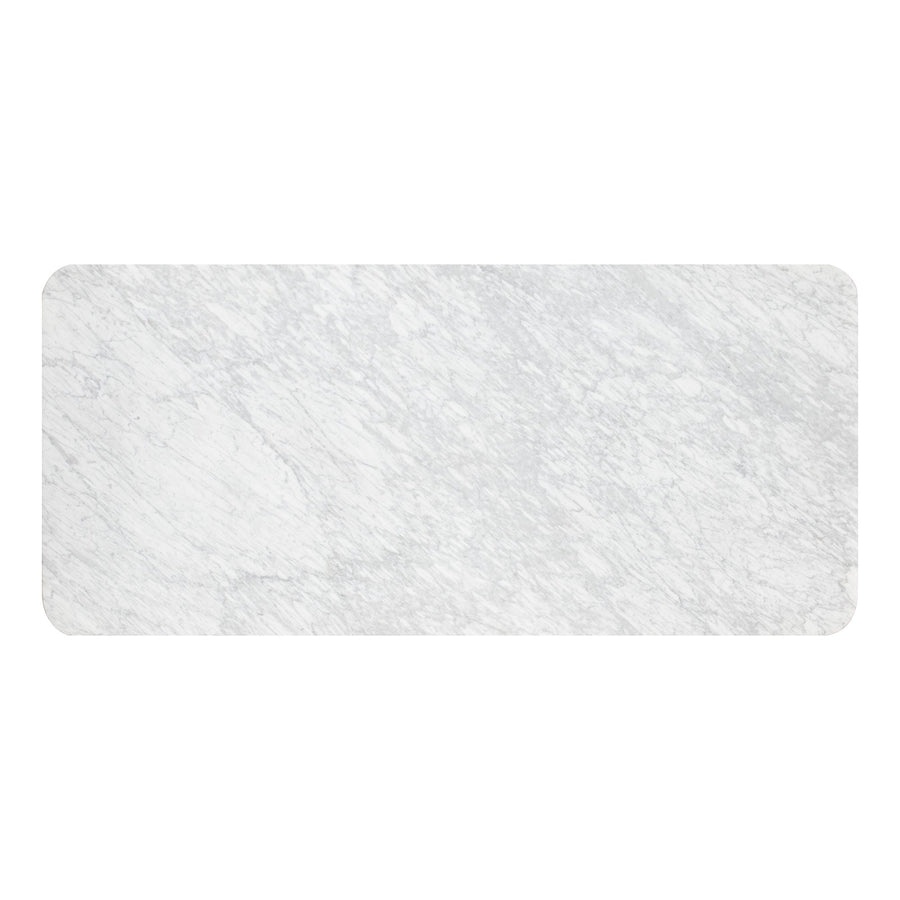 AMBROSIA 79" DINING TABLE - WHITE MARBLE