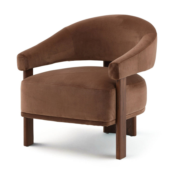ARNIE CHOCOLATE VELVET ACCENT CHAIR