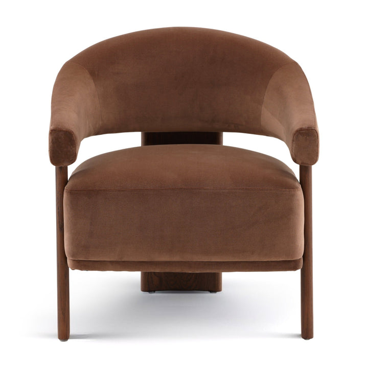ARNIE CHOCOLATE VELVET ACCENT CHAIR